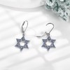 POPLYKE Star of David/Celtic Moonstone/Christmas/Daisy/Mountain Earrings 925 Sterling Silver Dangle