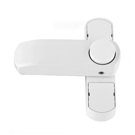 BASI® FS 500 Window Lock Also for French Doors, White, Child Lock, Protection for Windows, Window Lock, Push Button Fuse, Burglary Protection, Makes Prying Windows difficult