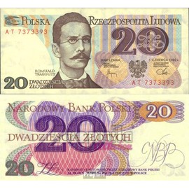 Prophila Collection Banknote Poland 149b Banknote 1982 20 Zloty (Banknotes for Collectors - No Payment Method)