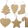 Creativ 100263 Christmas Ornaments, Brown, 7/8 cm