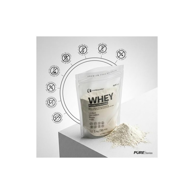 Forzagen Pure Series Grass Fed Whey Protein Concentrate Proteína Suero