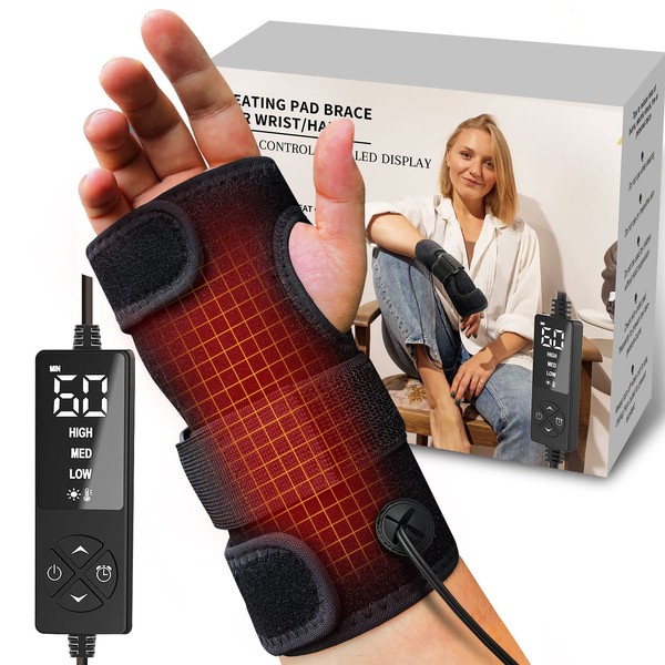 sticro Hand Heating Pad for Carpal Tunnel Relief, Heated Wrist