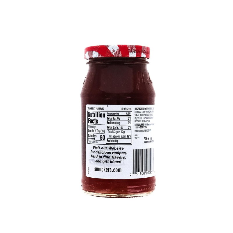 Smucker's Strawberry Preserve, 12 oz