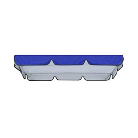 Garden Patio Swing Seat Canopy Replacement 3 Seater 78x50 Inch Rainproof Windproof Heavy Duty Rip Proof Top Roof Cover Blue