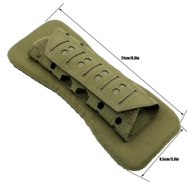 Zamudam Tactical Vest Shoulder Pad Cushion Pad for CPC JPC XPC Molle Plate Carrier Shoulder Strap Pads 1 Pair Green