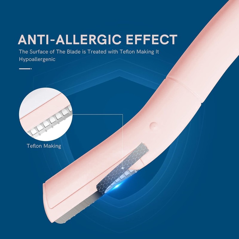 Eyebrow Razors w/Dermaplane Razors Set - Japanese Premium Quality Blades