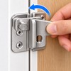 Stainless Steel Right-Open Door Lock Latch – Lockable Security Bolt