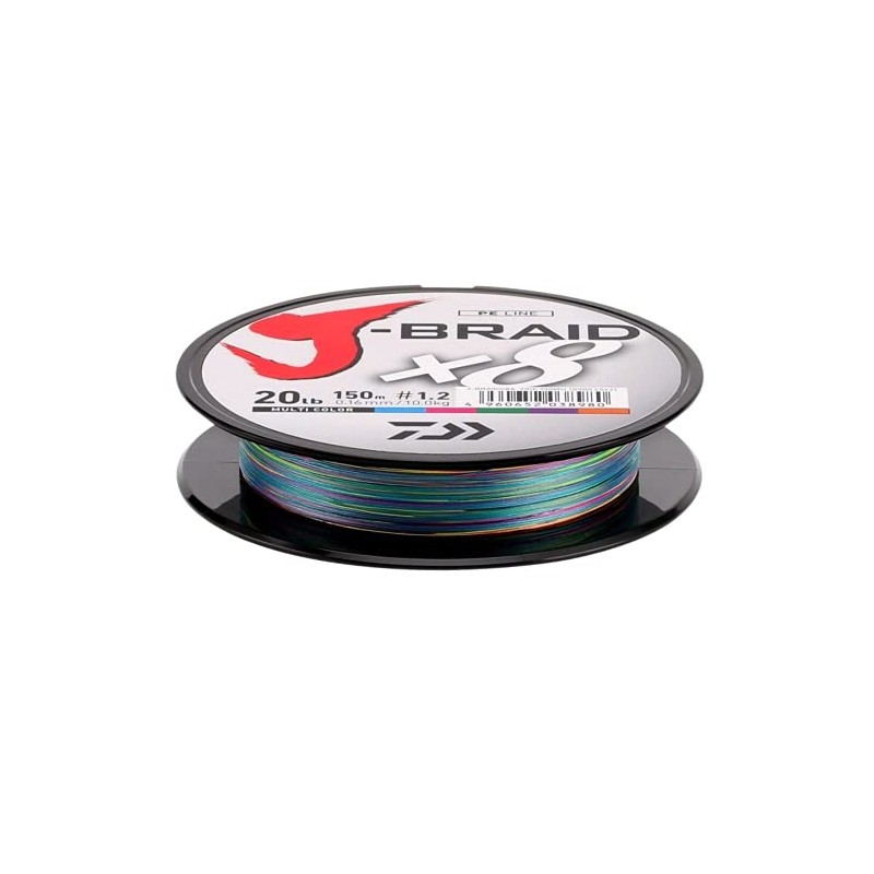 Daiwa J-Braid X8 Multi Color 0.13mm 8.0kg 150m