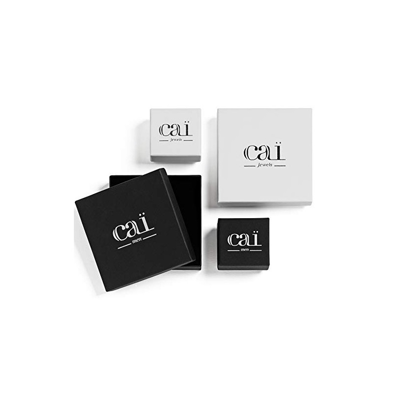 cai 132210513 Men's Single Earring 925 Sterling Silver 1.3 cm