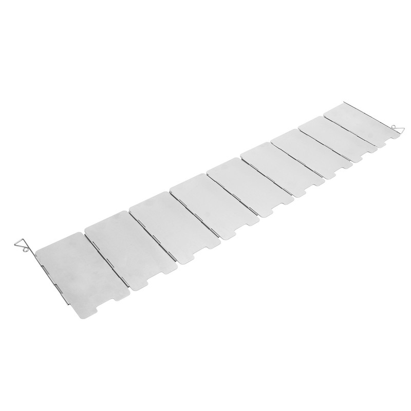 2Pcs Outdoor Stove Windscreen Foldable Portable Stainless Steel Camping Cooking