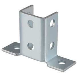 Skelang 4 Pcs Wing Shape 90 Degree Fitting Connector Bracket 8 Holes Fitting 1/2" Bolts in 1-5/8" Strut Channel