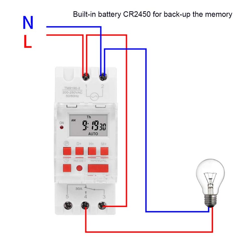 ANKROYU Timer Switches, LCD 7 Days Programmable Digital Timer Switches,
