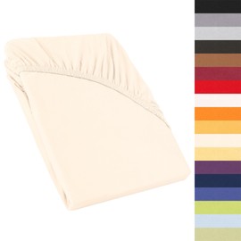 CelinaTex Topper Fitted Sheet Cotton Box Spring Bed Waterbed Fitted Sheet Perla Bed Sheet Jersey Bed Sheet
