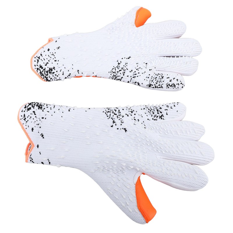 2pcs Soccer Gloves Nylon Polyurethane Fiber Latex Breathable Strong Grip