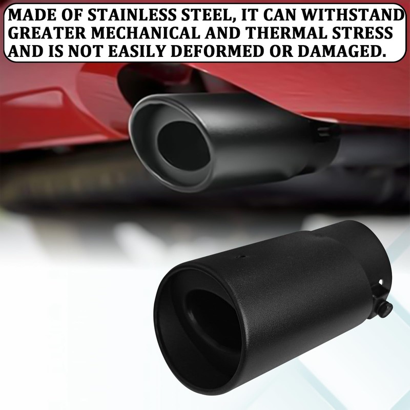 Car Exhaust Tips Muffler Tip Chrome Exhaust Tips, 2.5" Inlet