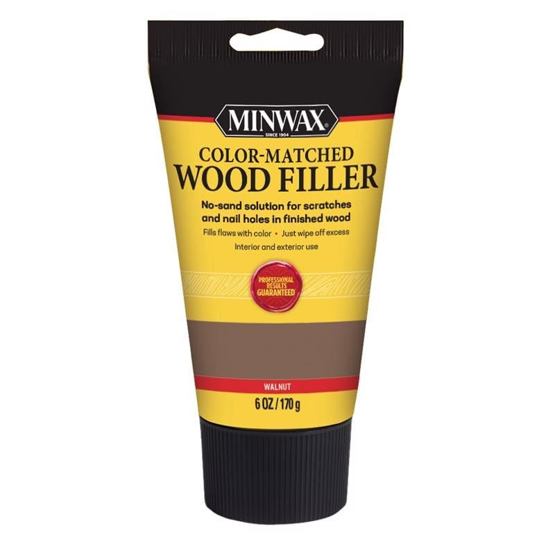 Minwax Color-Matched Wood Filler, Walnut, 6 oz