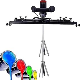 Mezclador de pintura neumático con tanque eléctrico, con soporte, hélice plegable, agitador de recubrimiento for mezclar pintura, tinte e hidrosol.