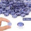 DomeStar 1LB Flat Glass Marbles, Purple Decorative Marbles for Vases
