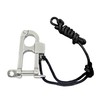 Double gate 316 Stainless Steel Screw Lock Pull Locking Shackle