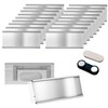 HAFRILY Pack of 20 Name Badges for Clothing, Magnet, Aluminium