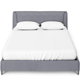 GC GAVENO CAVAILIA Percale Fitted Sheet | Ultra Soft Plain Dyed Bedding Bed Sheet | 25 Cm Elasticated Non Iron Polycotton Double Bed Sheet | White