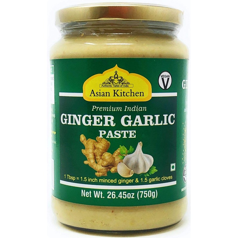 Asian Kitchen Ginger Garlic Cooking Paste 26.5oz (750g) Glass Jar,