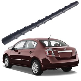 7 Inch Flexible Spiral Rubber Antenna for Nissan Sentra (2007-2012), Car Wash Proof - Internal Copper Coil Antenna Mast Replacement