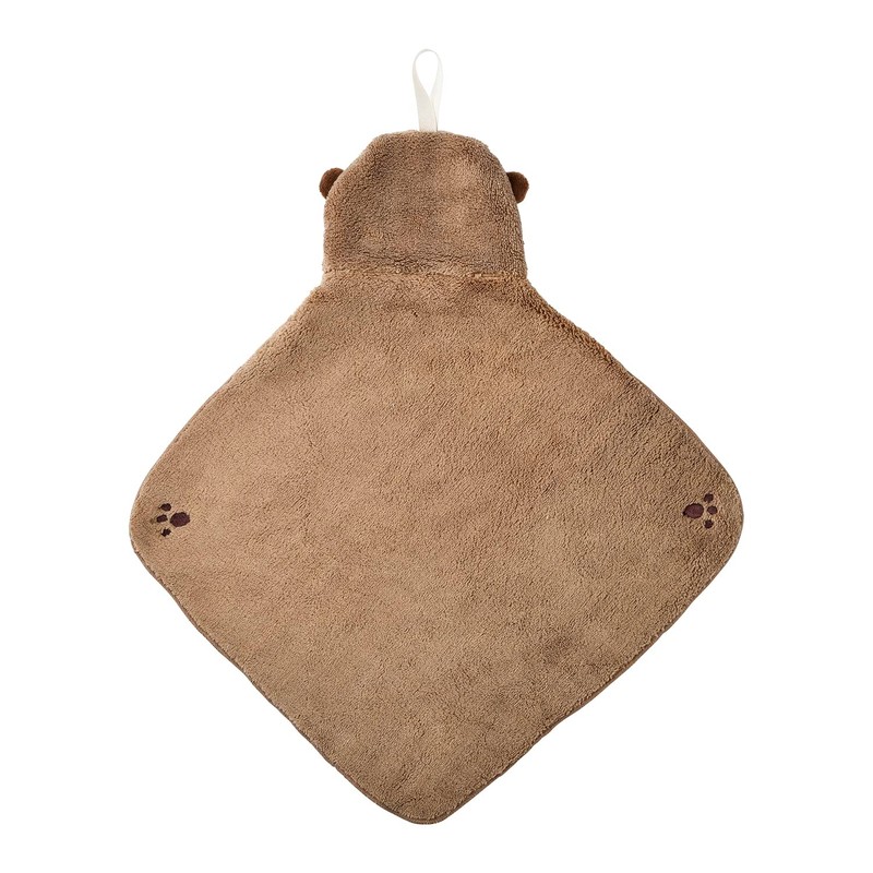 Libuhao 17814-32 Pocket Towel, Animal Beetle Towel, Otter, Total Length: