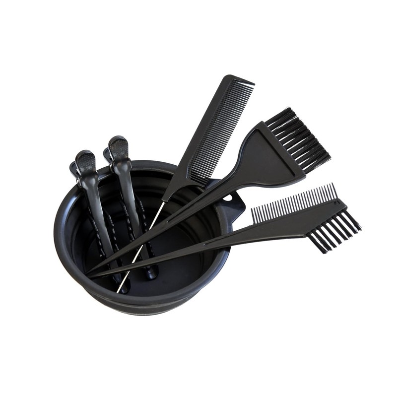 YANTAISIYU 6pcs Hair Dyeing Coloring Set Hair Colouring Tools Mixing