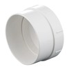 6 Inch PVC DWV Female Sewer Cleanout Cap Adapter with