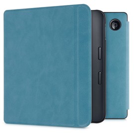 kwmobile Case Compatible with Kobo Libra 2 Case - Cover for eReader with Magnetic Closure - Petrol