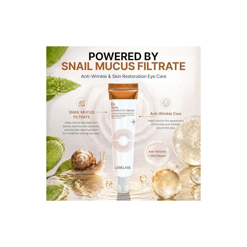 Bidameun Crema Coreana Contorno De Ojos Dr. Baba De Caracol