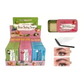 CUPRISHDIKALUR STORE Jabón Cera Para Cejas Con Cepillo Incluíd 24 Piezas Mayoreo