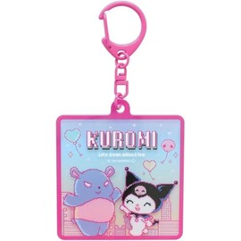 Tees Factory SR-5546451KB Clomi/Layered Acrylic Key Holder, Black & Baku H2.6 x W 2.8 x D 0.1 inches (67 x 70 x 3 mm)