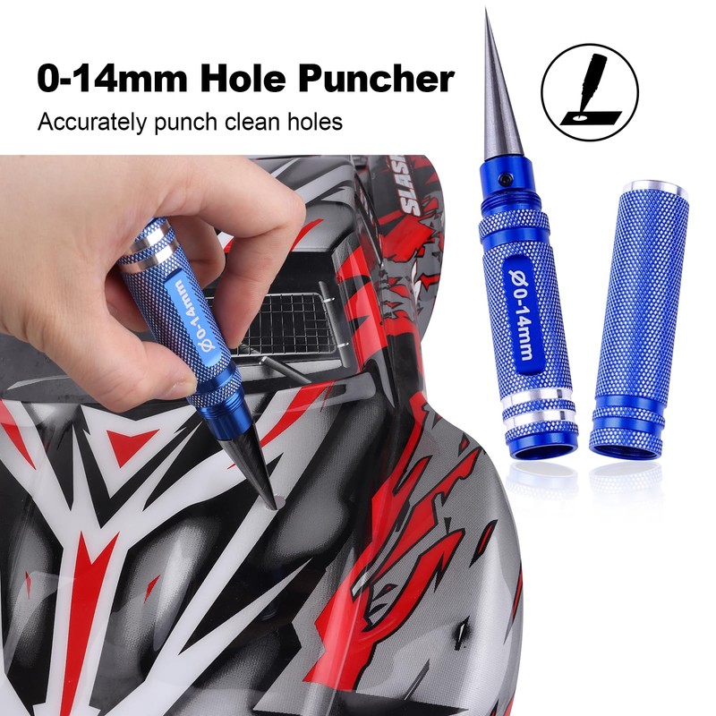 3-Pack HobbyPark RC Body Reamer Hole Puncher and Curved Scissors