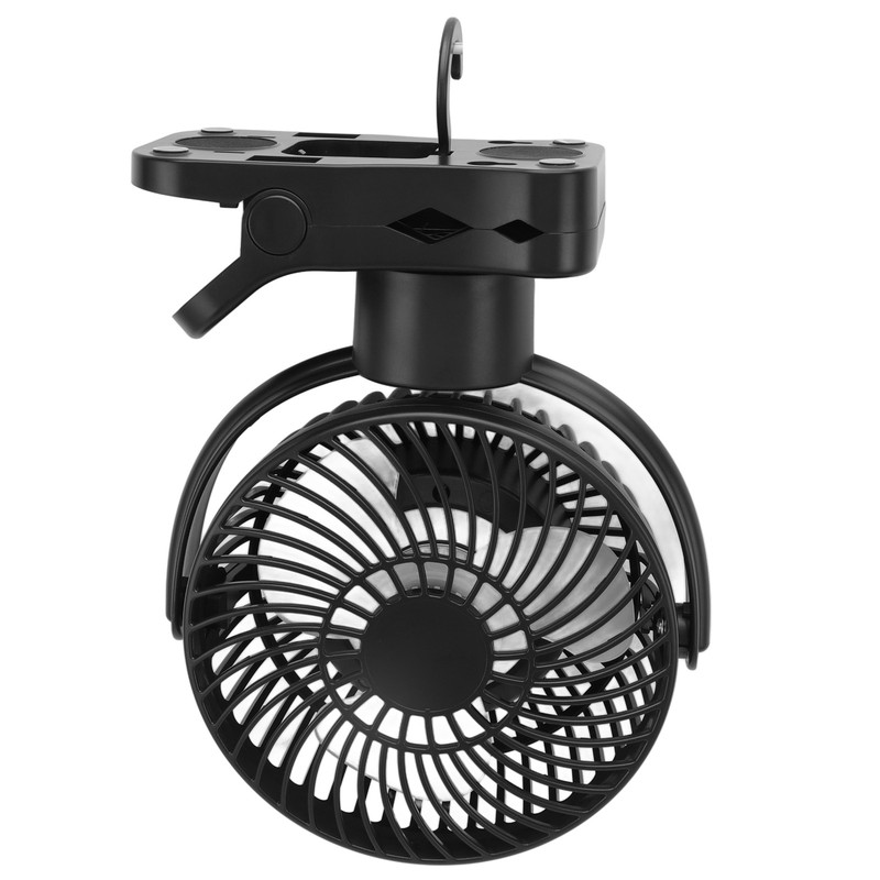 Portable Clip On Fan 4000mah Rechargeable Desktop Fan with LED