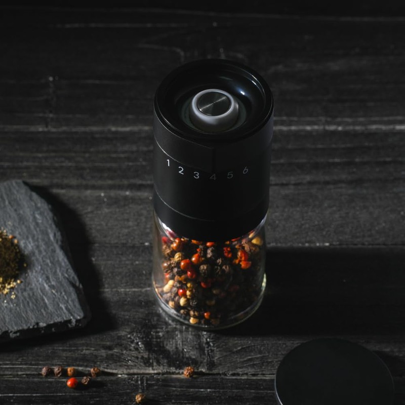 Mr YD Manual Salt and Pepper Grinder - 6 Adjustable
