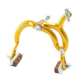 Dia Compe MX890 Side Pull Caliper Brake Set (F+R) for Old School BMX, Gold, DP2513-FR