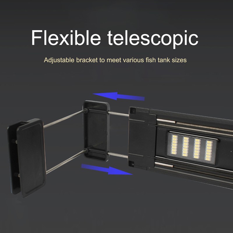 LED Full Spectrum Aquarium Light with Brackets Fish Tank Light