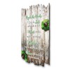 Kreative Feder Wooden Wall Picture Rules of Happiness in Shabby