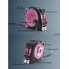 Lichamp Pink Tape Measure 4 Pack, 10ft 16ft 25ft Tape