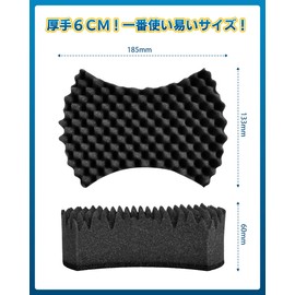 AutoGo Car Wash Sponge, Set of 3, Car Wash Sponge [Double Surface Construction, Carwash Artisan's Care, No Scratches] Car Wash Sponge, Pursuing Gentleness and Cleaning Power, 7.3 x 5.2 x 2.4 inches (18.5 x 13.3 x 6 cm), Pack of 3