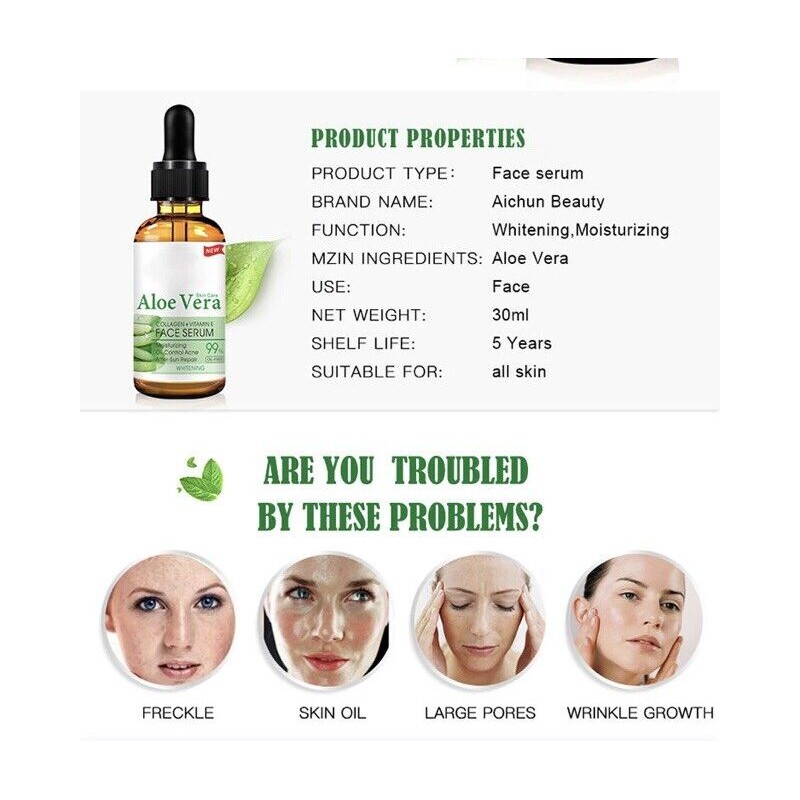 Aloe Vera Facial Serum 30 ml All Types of Skin