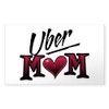 CafePress Uber Mom Mother's Day Heart Rectangle Sticker Rectangle Bumper