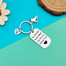 Ice Skater Gift Appreciation Keyring Skating Team Gift Thank You Keychain Gifts for Figure Skating Ice Team Leader Team Mom Gifts Ice Hockey Gifts for Women Men Skating Lovers Coworker Coach Gifts