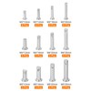 sourcing map 64Pcs M3 / M4 / M5 12 Sizes