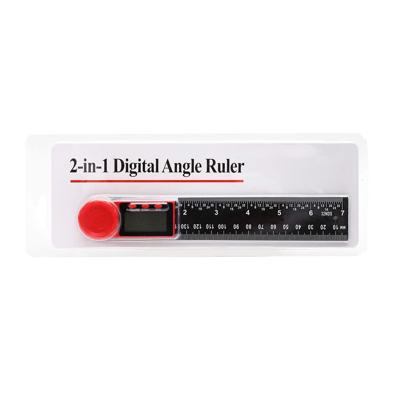 TOPWAY Digital Angle Finder 8 Inch 200mm, Carbon Fibre 0-360°