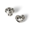 Yanxia Set of 12 Satin Nickel Double-Ring Cabinet Knobs –