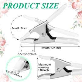 LemonRoad 4 Pack Dress Clips Clothing Clamps for Fitting Bridal Seamstress Mannequin Heavy Duty Fixed Clamp Wedding Photographer Fashion Designers Dress Makers Salespeople (4.17 Inch)