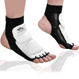 CA MODE Taekwondo Sparring Gear Foot Protector, Kickboxing Equipment, Half-Finger Design for Martial Arts Training,Punch Bag Sparring Training (XS-8.7-9.0")